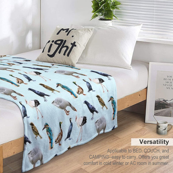 Bird Collection Quick-dry Throw Blanket