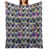 Pugs (Tiled Pattern) Eco-conscious Throw Blanket