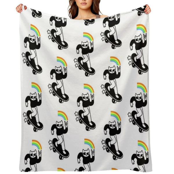 Coolest Cat Multi-functional Throw Blanket