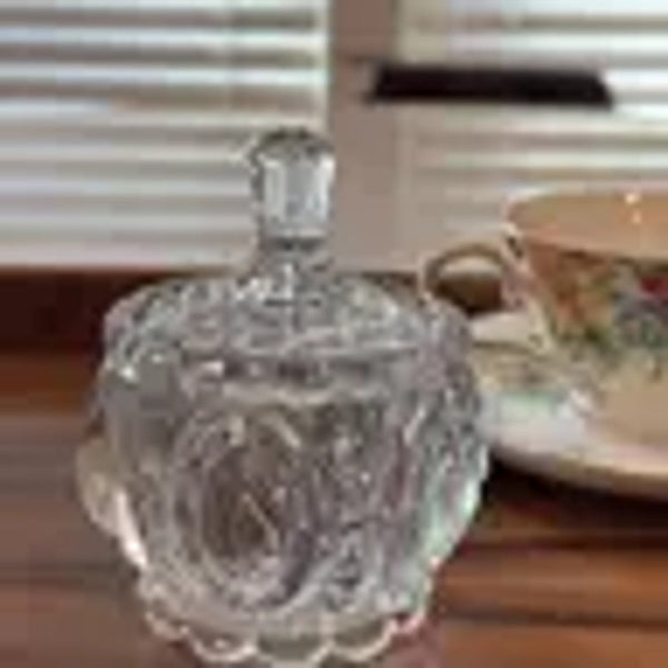 Crystal Glass Storage Jar