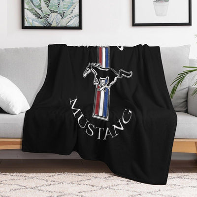 Ford Mustang Logo COLOUR Throw Blanket