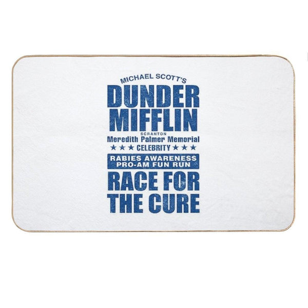Dunder Mifflin Rabies Awareness Race for The Cure Bath Mat
