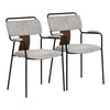 Couva Dining Chair (Set of 2) Gray Tweed