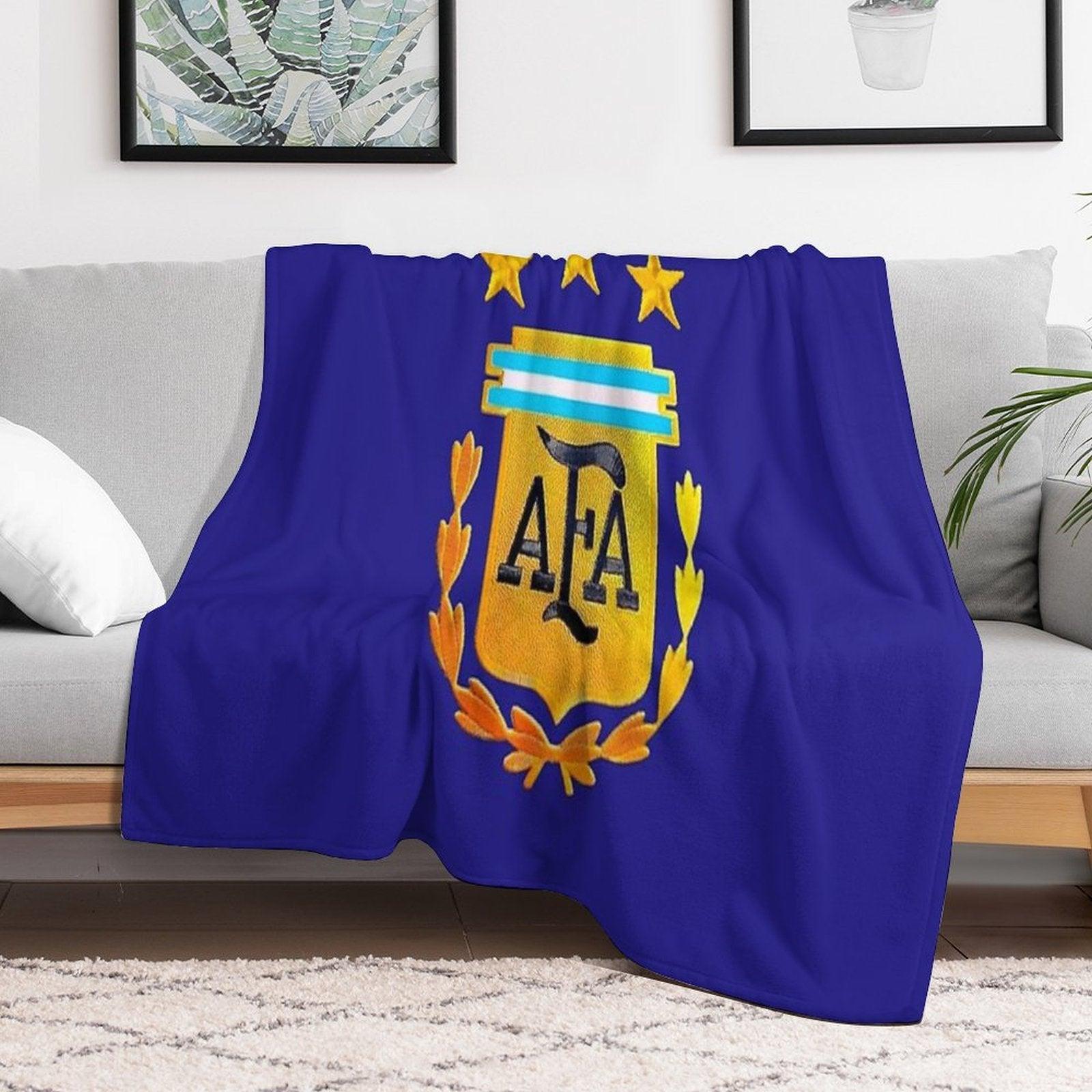 AFA ARGENTINA CHAMPION QATAR 2022 3 STARS Throw Blanket