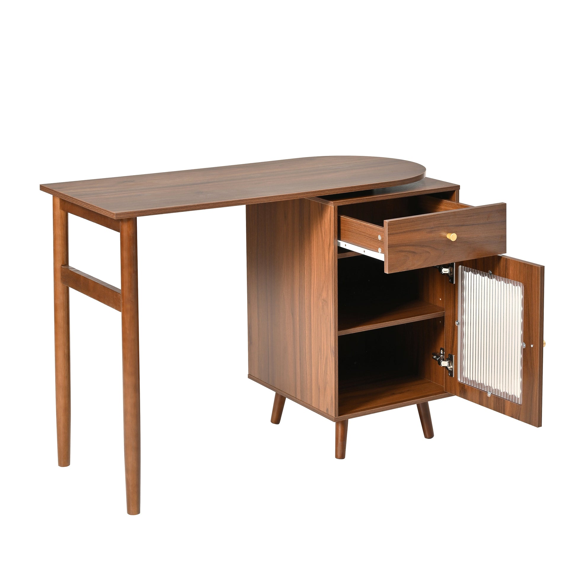 Computer Desk with 90 Degree Rotating Desktop BLAKHOM