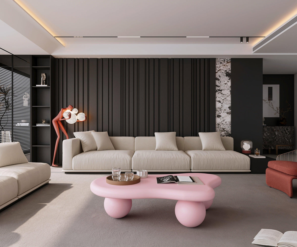 Modern Pink Cloud Coffee Table