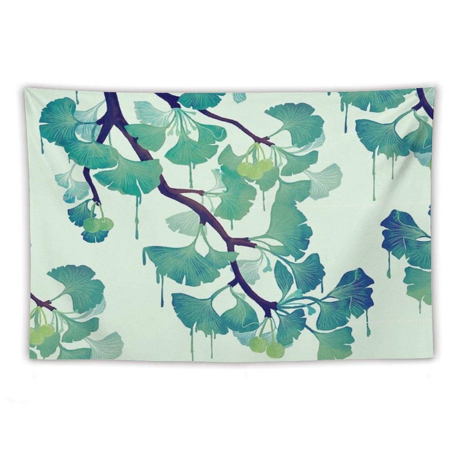 O Ginkgo (in Green) Tapestry