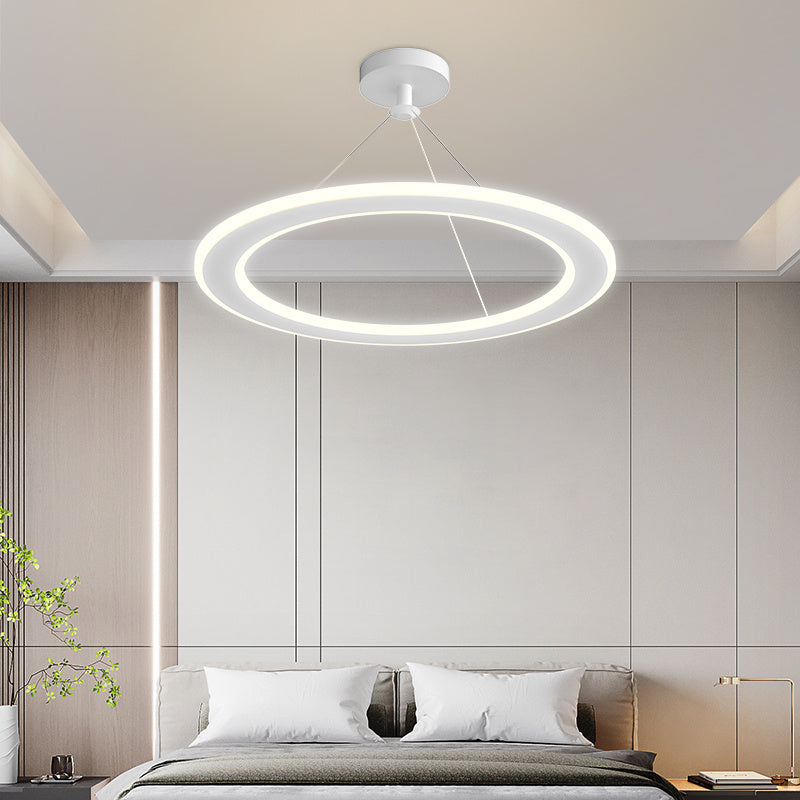 Simple Modern Circular Bedroom Study Chandelier Decorbites
