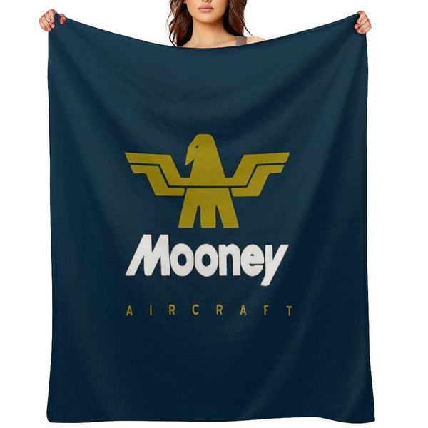Mooney Aircraft Plush Throw Blanket