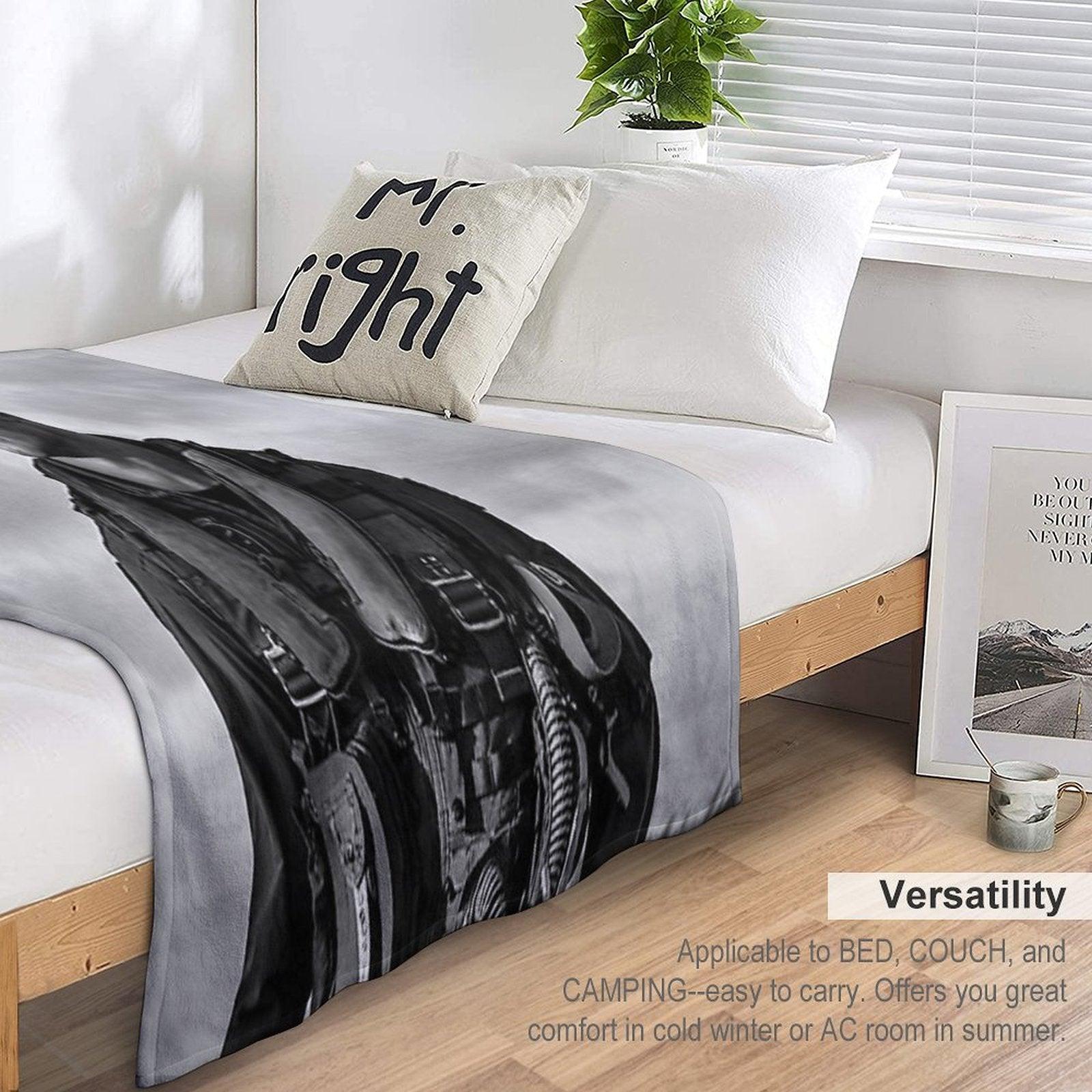 Miles B&W Throw Blanket