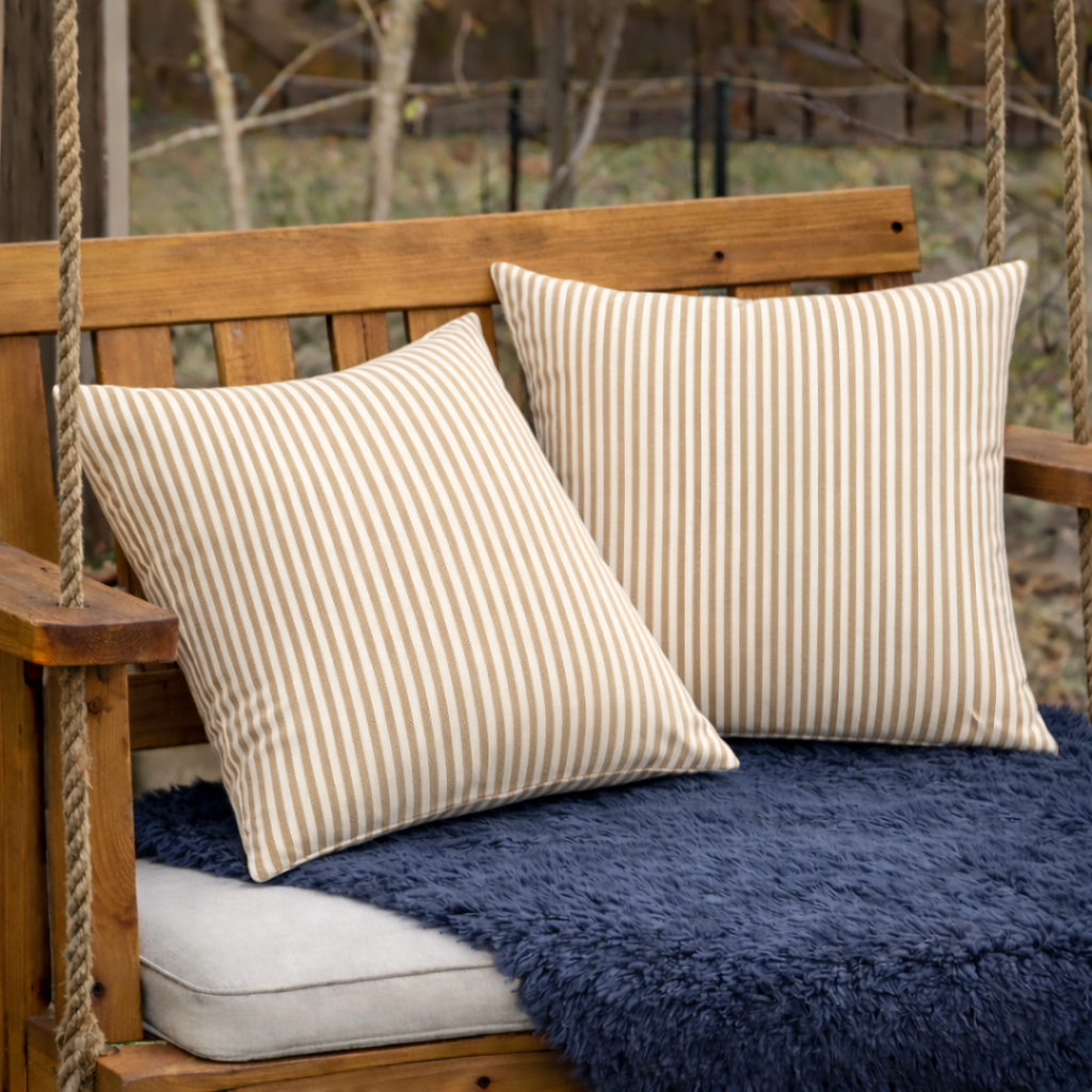2 Pack Outdoor Throw Pillows - Waterproof & Fade-Resistant