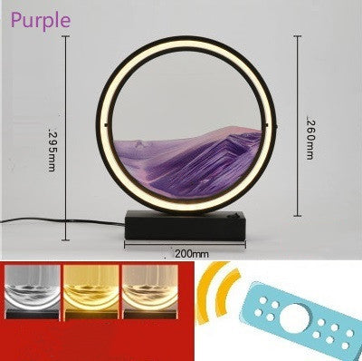 Creative Fashion Romantic Simple Bedroom Quicksand Table Lamp Decorbites
