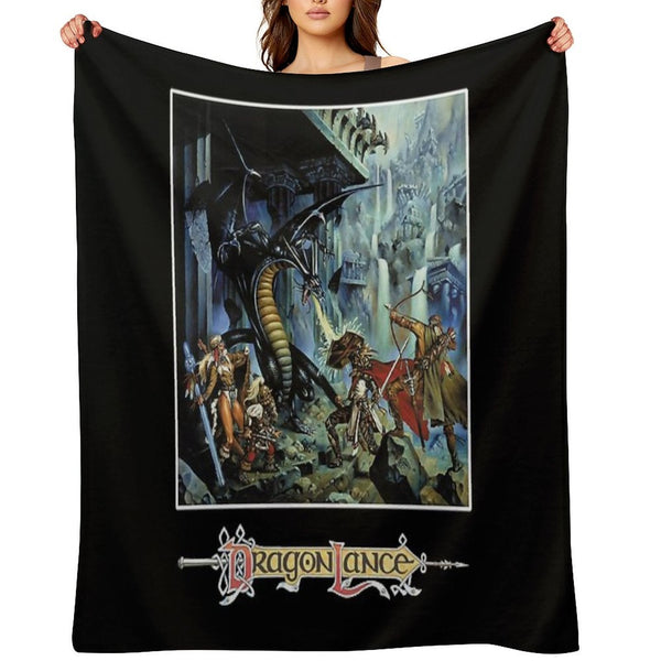 Dragonlance Advanced Dungeons & Dragons of Despair Classic  Essential Comfort Throw Blanket