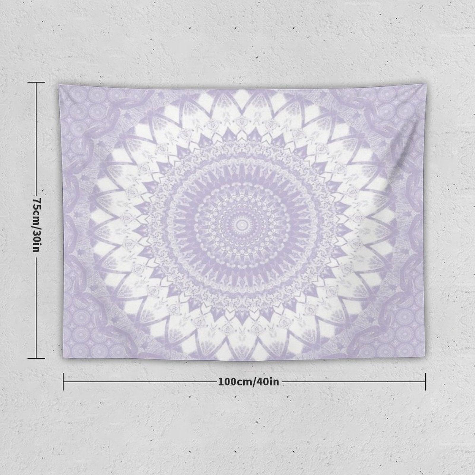 Boho Pastel Purple Mandala Tapestry