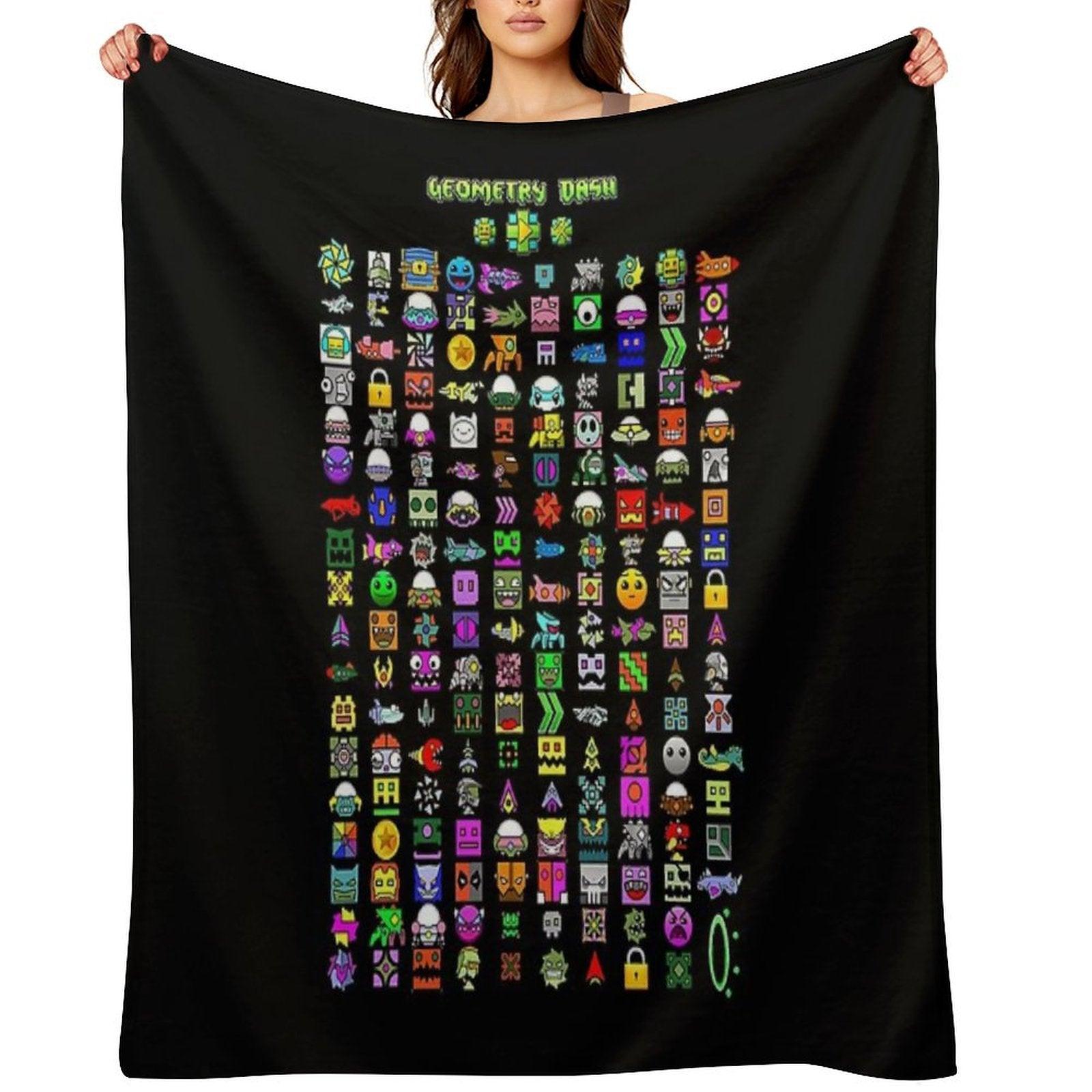Geometry Dash Throw Blanket