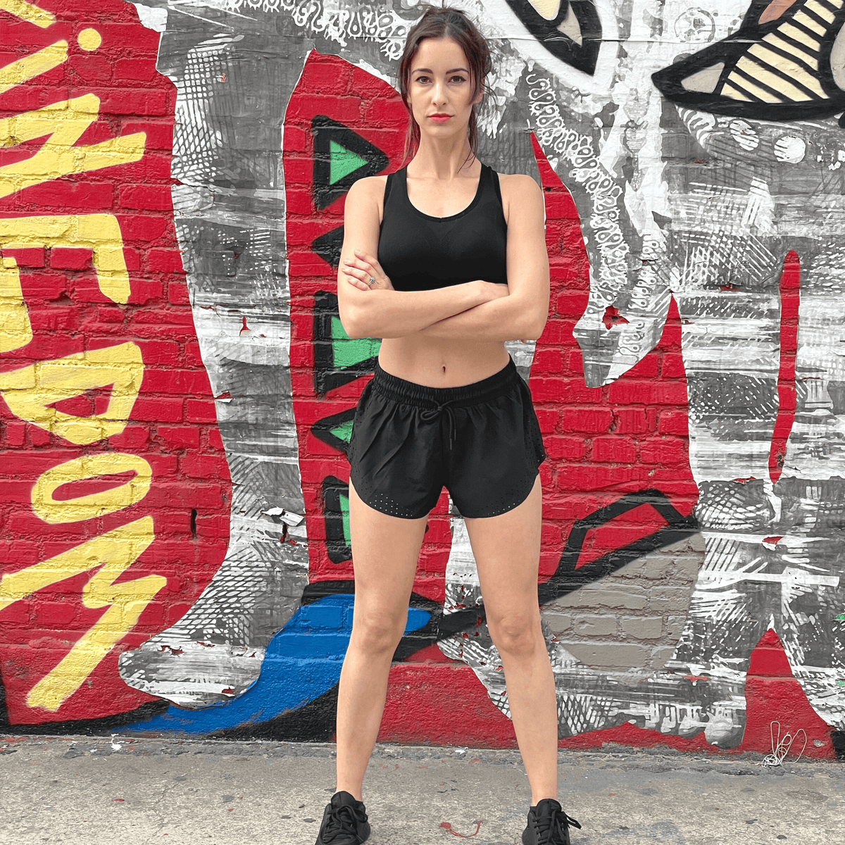 JupiterGear Arielle Athletic Shorts with Built-In Compression Liner for Working Out, Yoga and Running