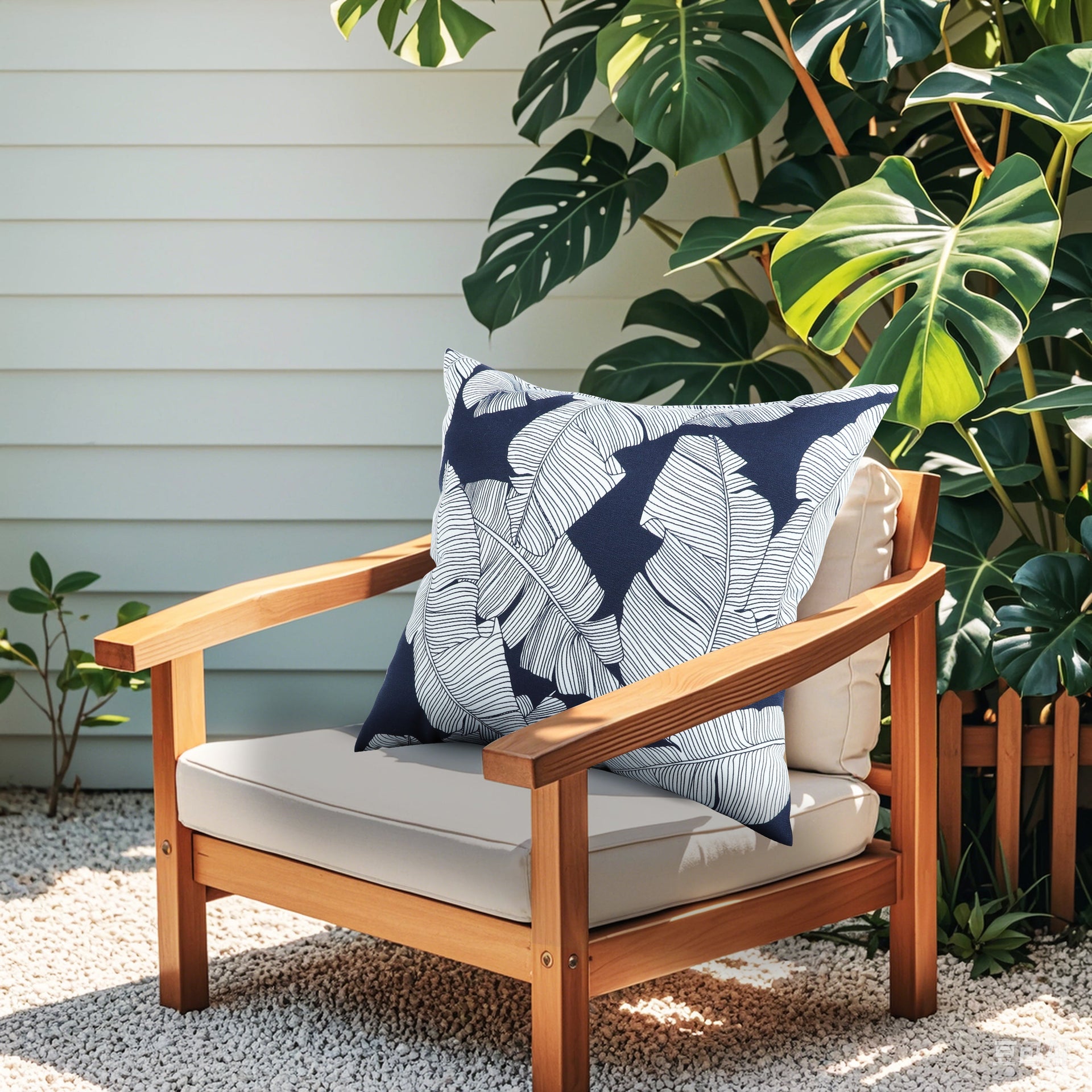 6 Pack Outdoor Pillow Covers - 18x18 Inch Water-Repellent Fabric