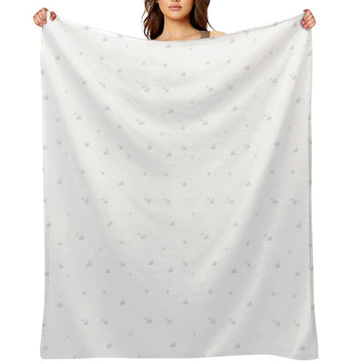 Grey Skies Painterly  Pattern Throw Blanket