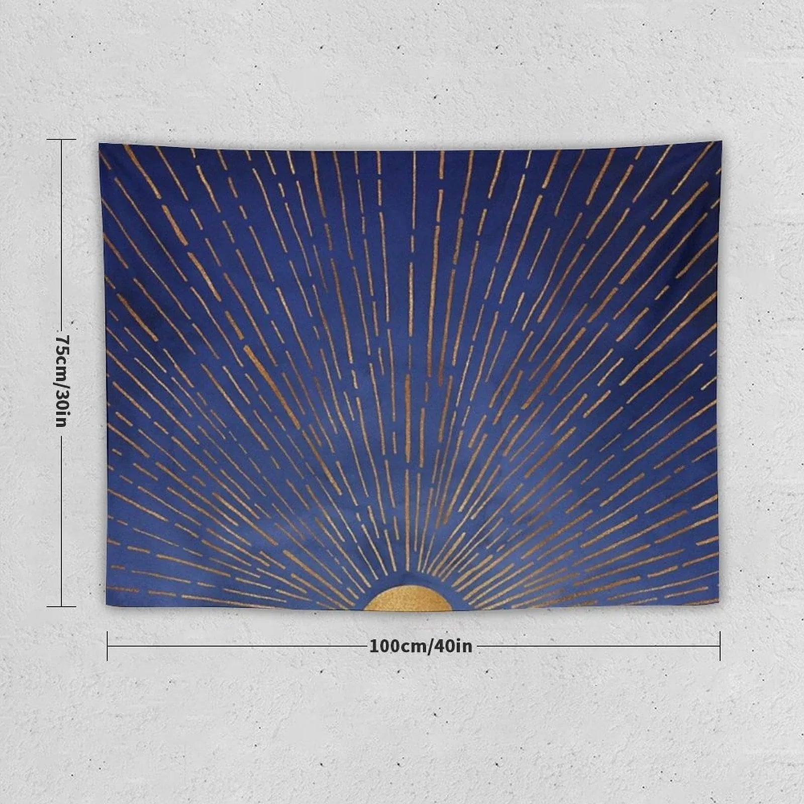 Indigo Sunset Tapestry
