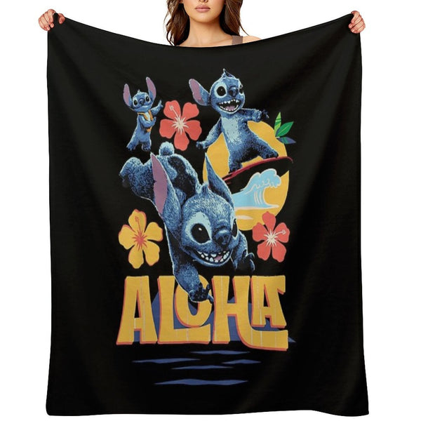 Lilo & Stitch Live-Action Movie Tropical Aloha Stitch Versatility Throw Blanket
