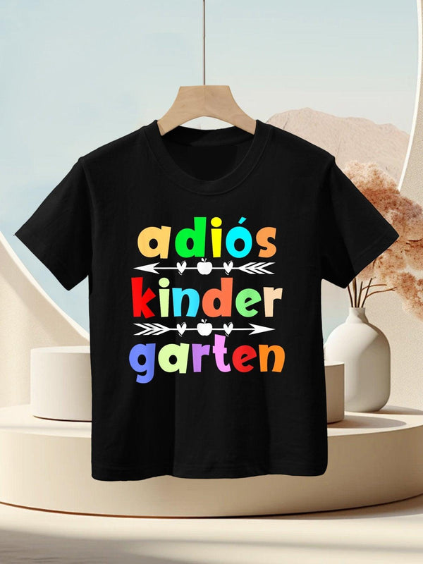 Adiós Kindergarten Graduación De Kinder Spanish Graduation Kids T-Shirt