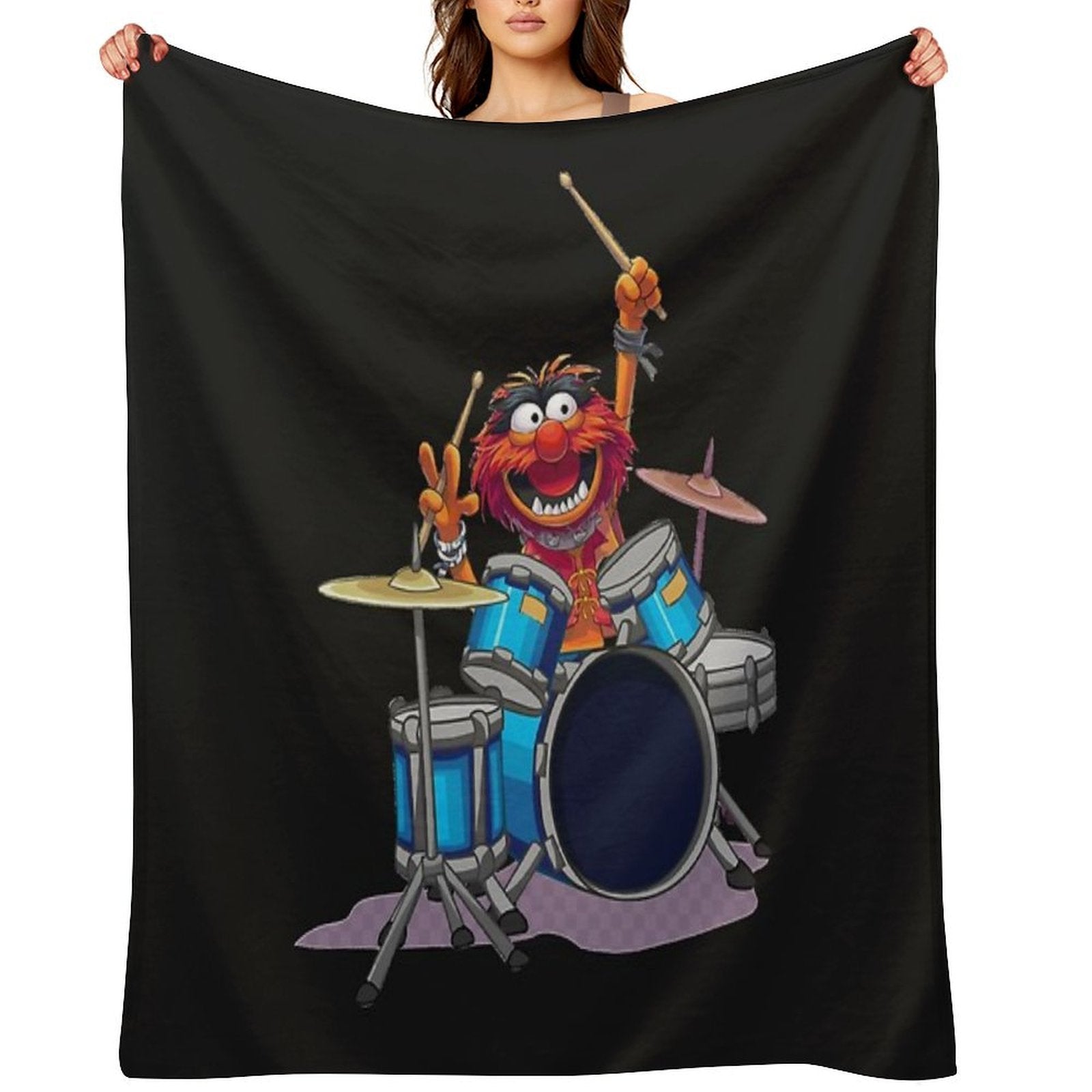 Animal Drummer The Muppets Show Versatility Throw Blanket