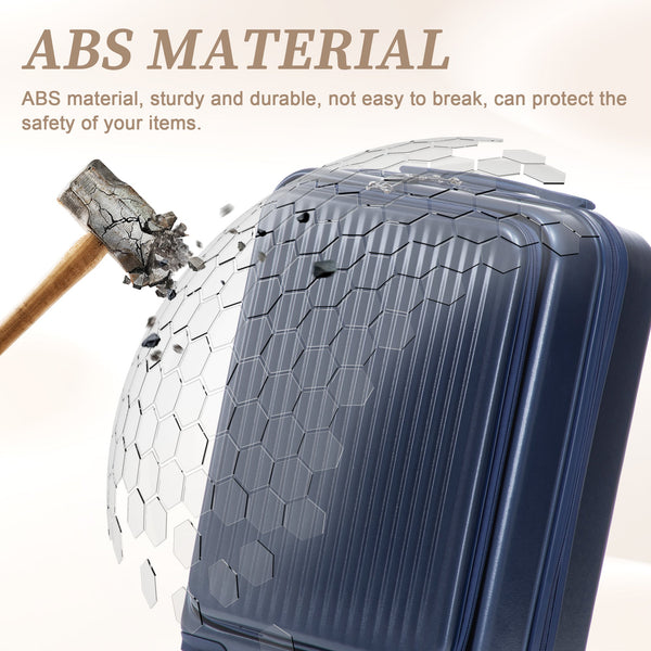 14'/20' 2-Piece ABS Spinner Wheel Luggage Set