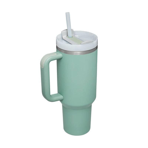 Thermal Mug 40oz Straw Coffee Insulation Cup With Handle BPA Free