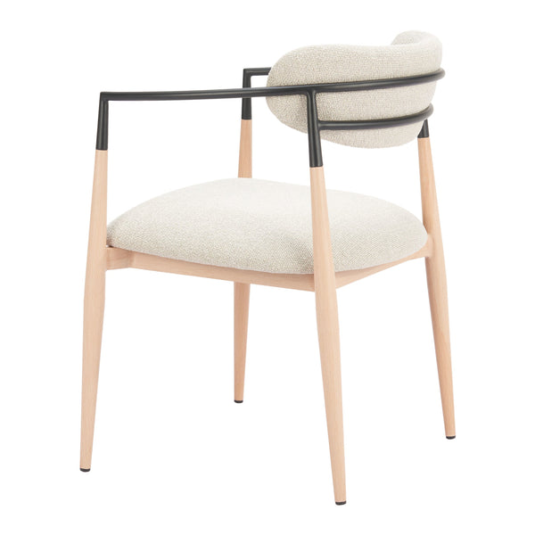 Equinox Dining Chair Oyster Gray & Natural