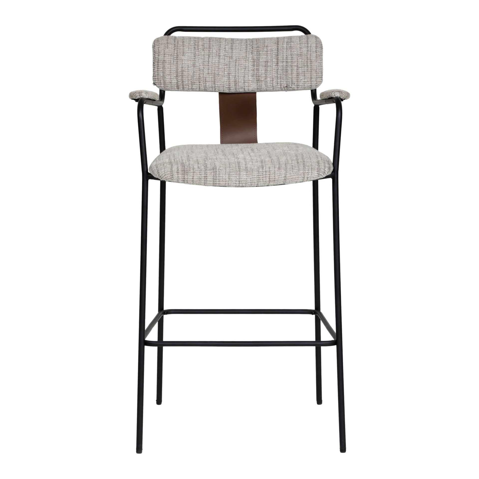 Couva Barstool (Set of 2) Gray Tweed