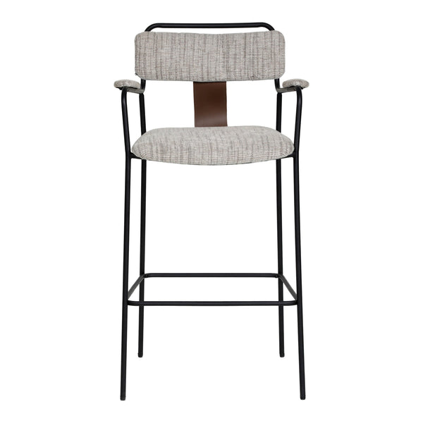 Couva Barstool (Set of 2) Gray Tweed