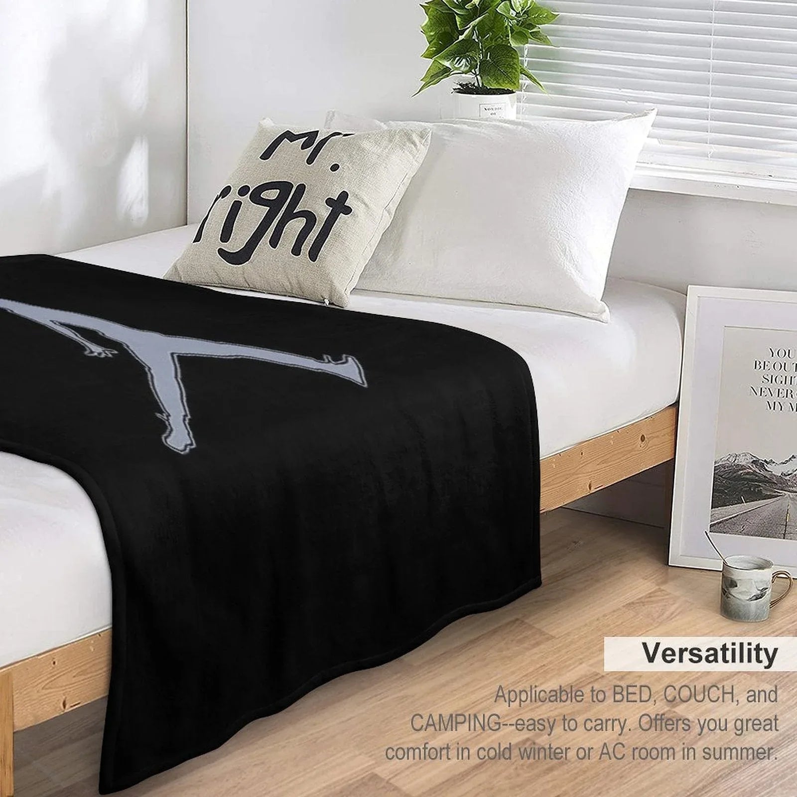 Jordan Grey Summer Vibe Throw Blanket