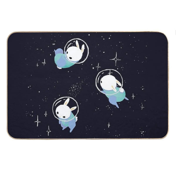 Space Bunnies Bath Mat