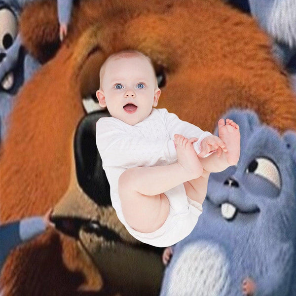 Grizzy And The Lemmings Throw Blanket