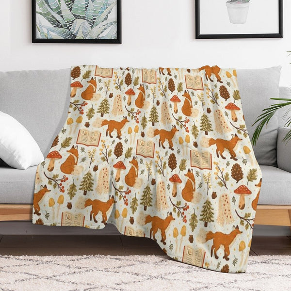 Cozy Winter Woodland All-season Throw Blanket
