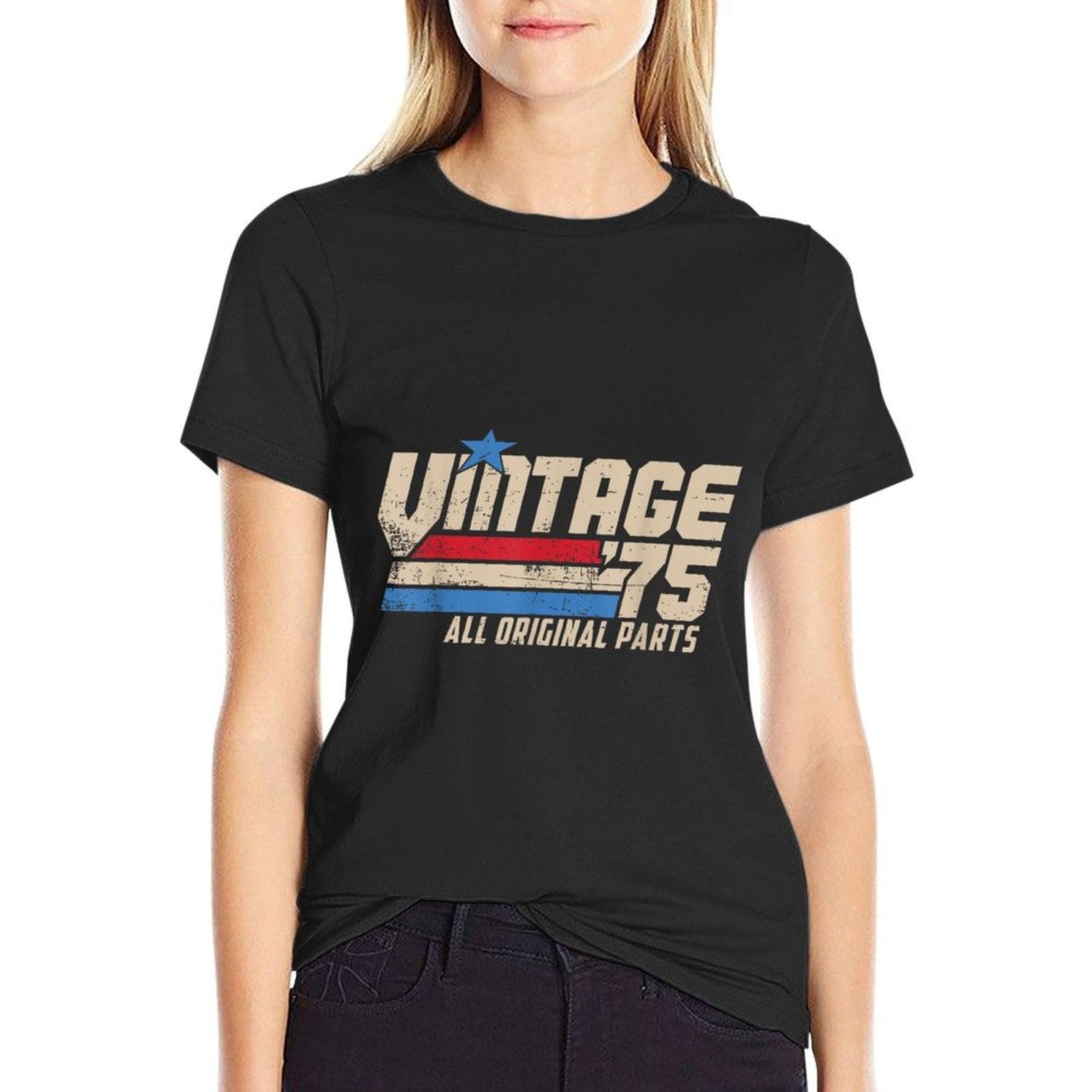 Vintage '75 Retro Birthday Top for Men 50th 1975 Dad USA 50 T-Shirt