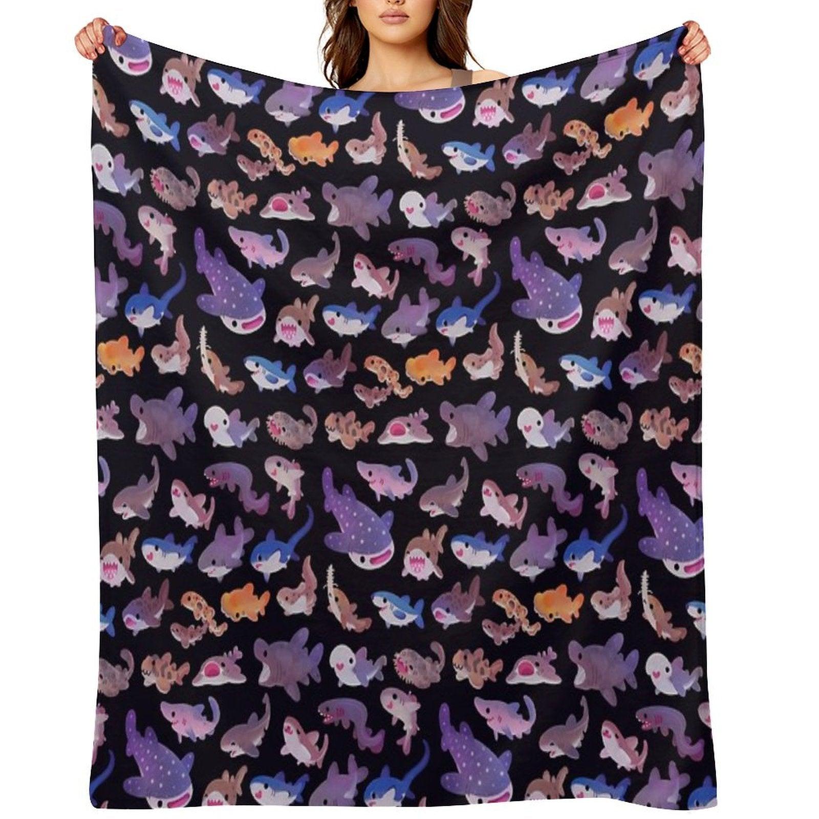 Shark Day Throw Blanket