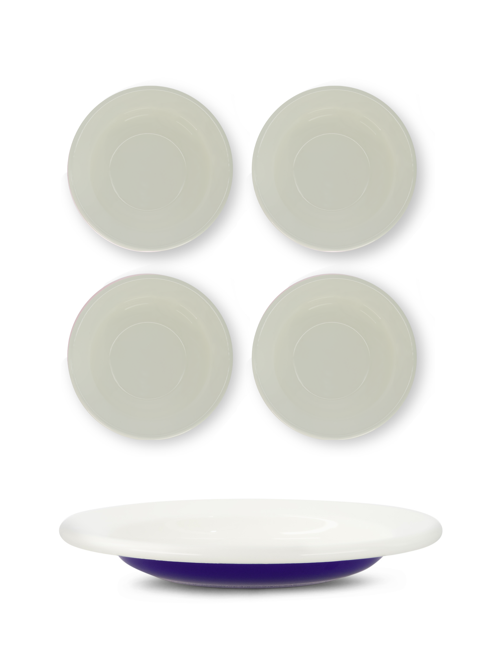 S/4 Enamel Dinner Bowl - Two Tone