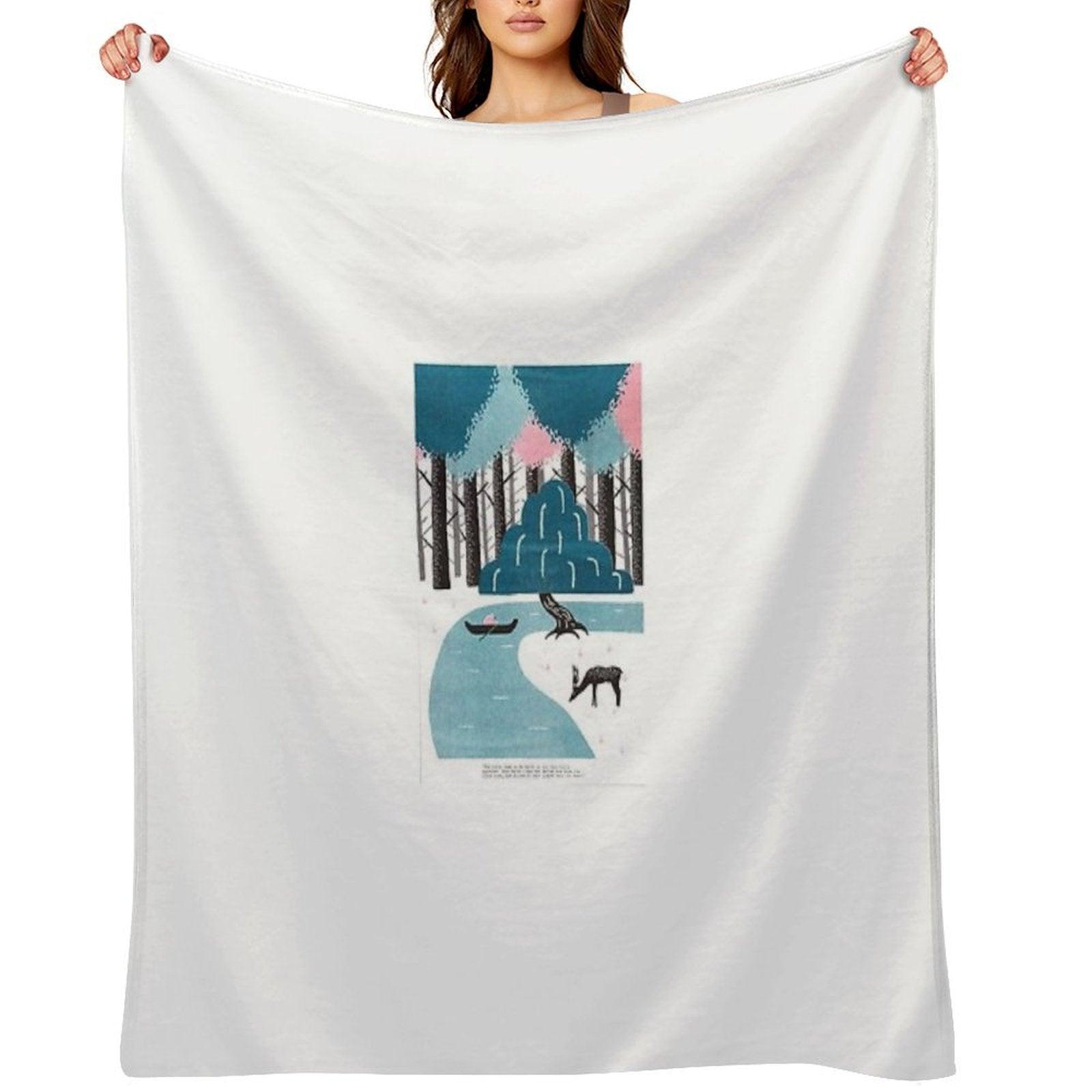 River Throw Blanket