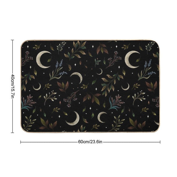 Crescent Moon Garden Bath Mat