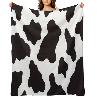 Cow Animal Print Cowboy Country Ranch Farm Style Throw Blanket
