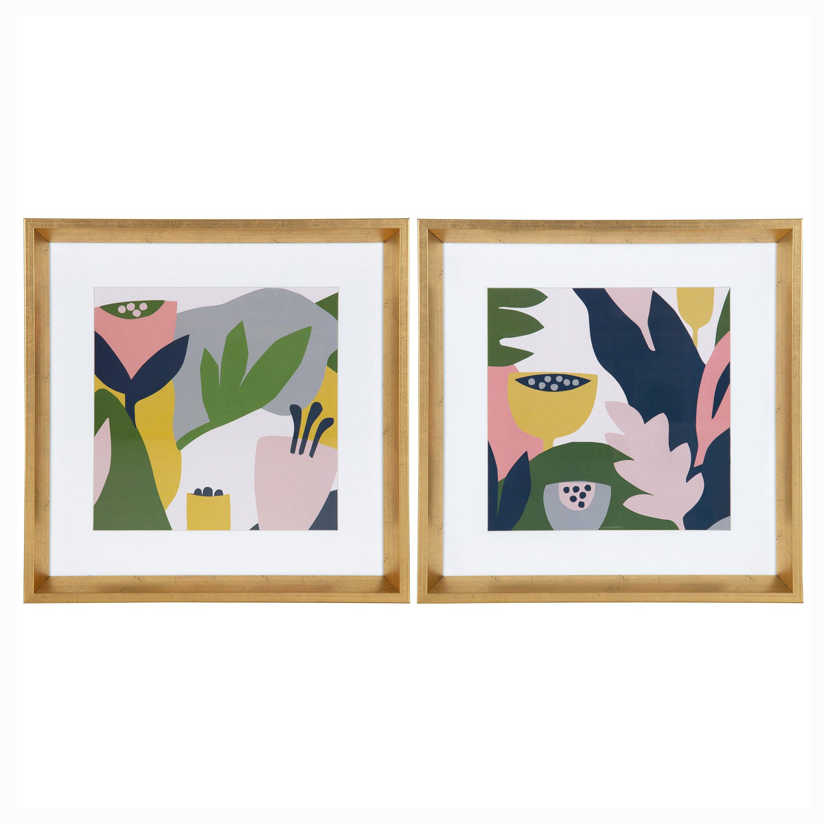 Calter Myriam's Garden Framed Print Art Set by Myriam Van Neste