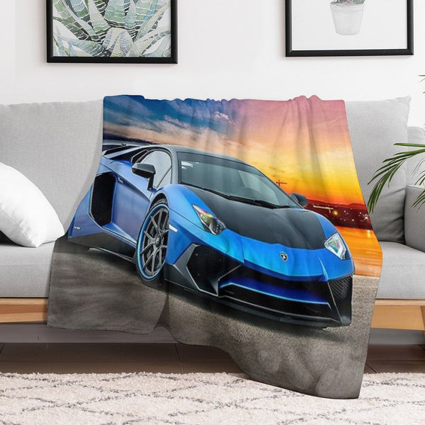 Lambo Aventador Sport Car Comfort Throw Blanket