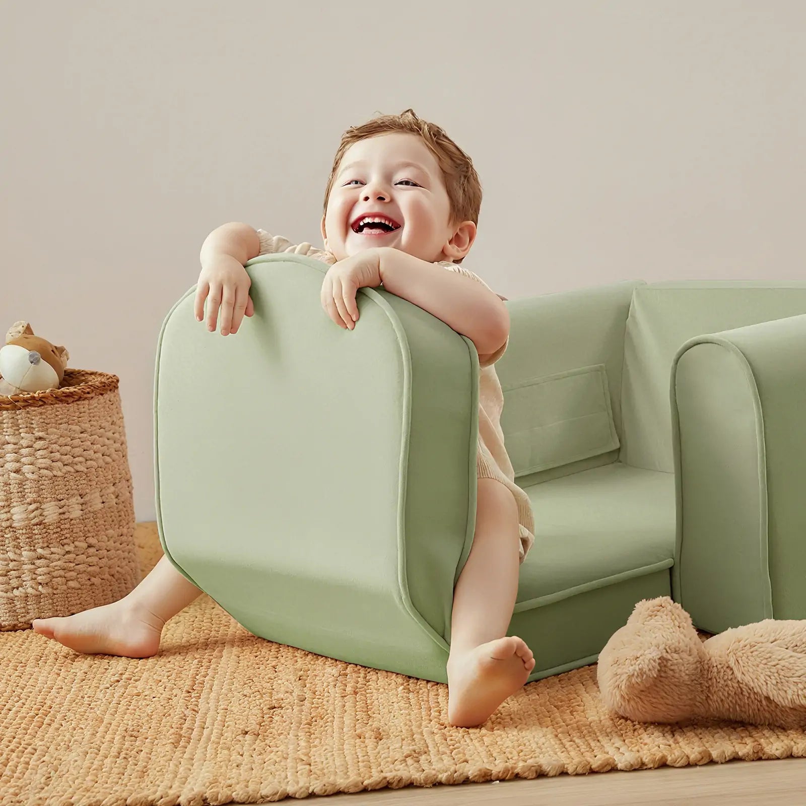 Tiny Land® GentleSnug Kid Chair - Sage
