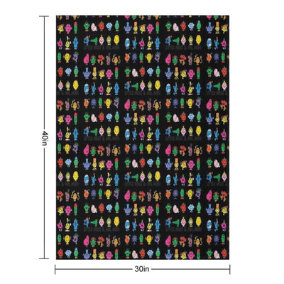 Little Miss Mr. Men Lightweight Throw Blanket