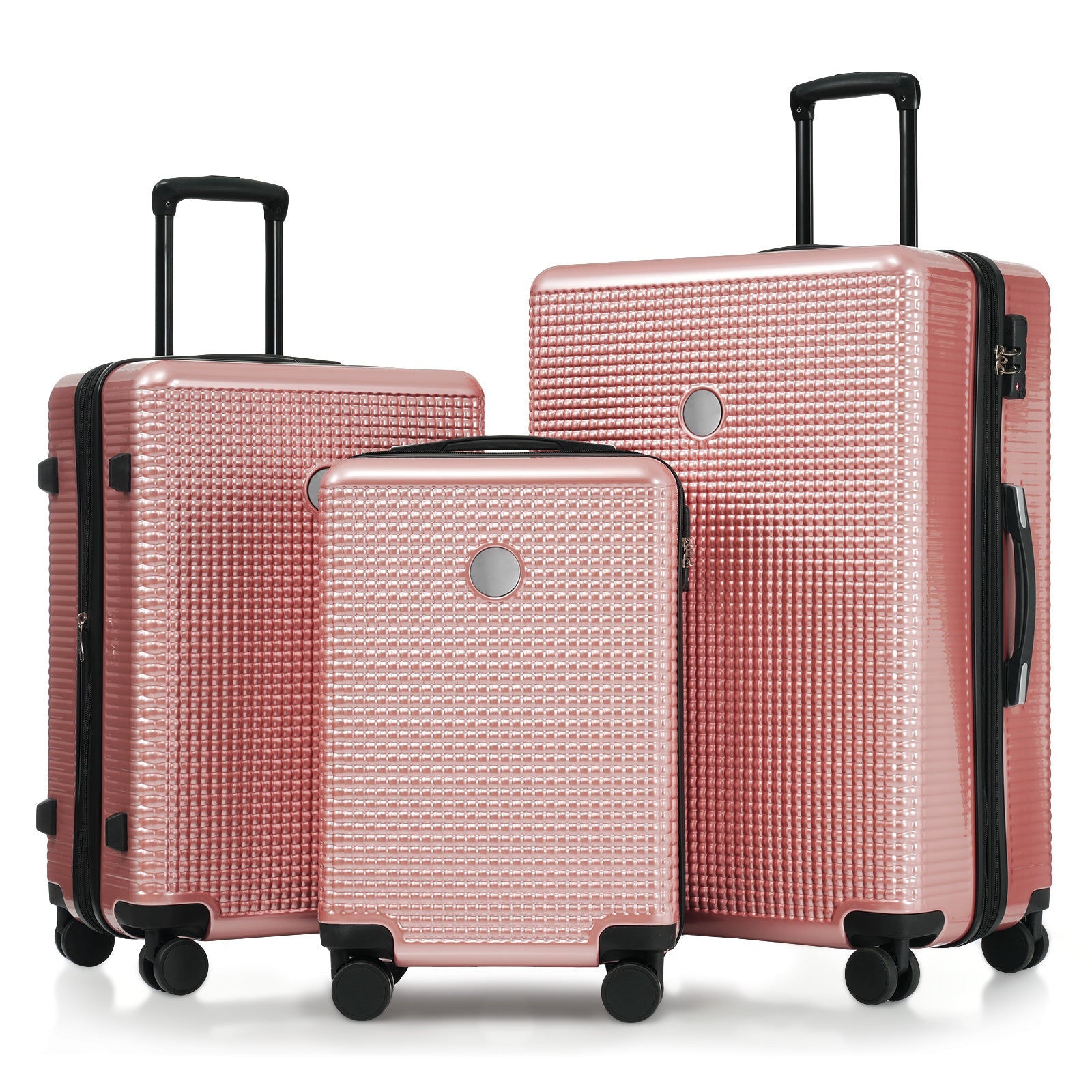 Luggage Sets 3 Piece Hardshell Suitcases with Wheels, Lightweight Expandable Travel Luggage with TSA Lock, Carry-on, Checked Luggage(20inch 24inch 28inch)