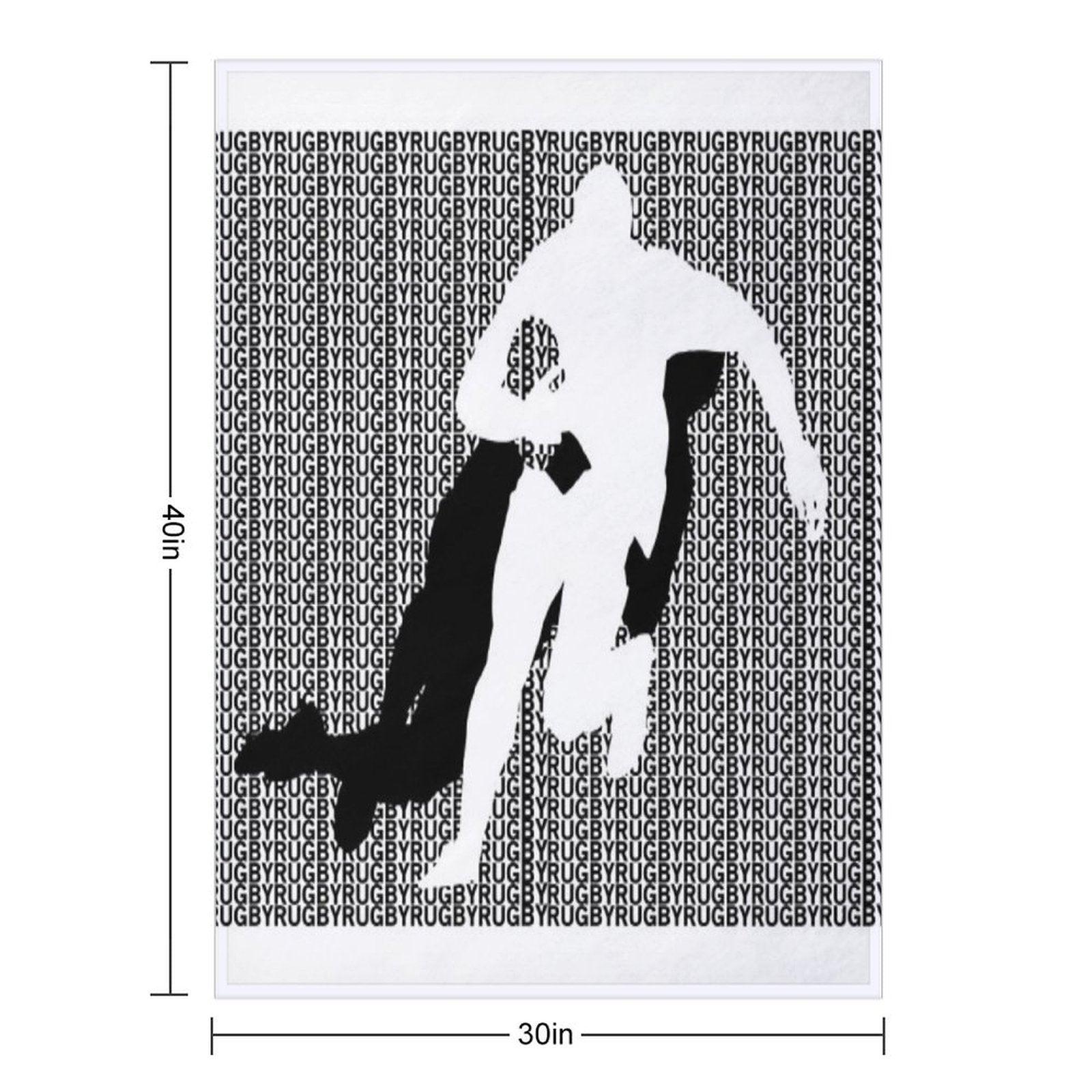 Rugby Tackle Throw Blanket