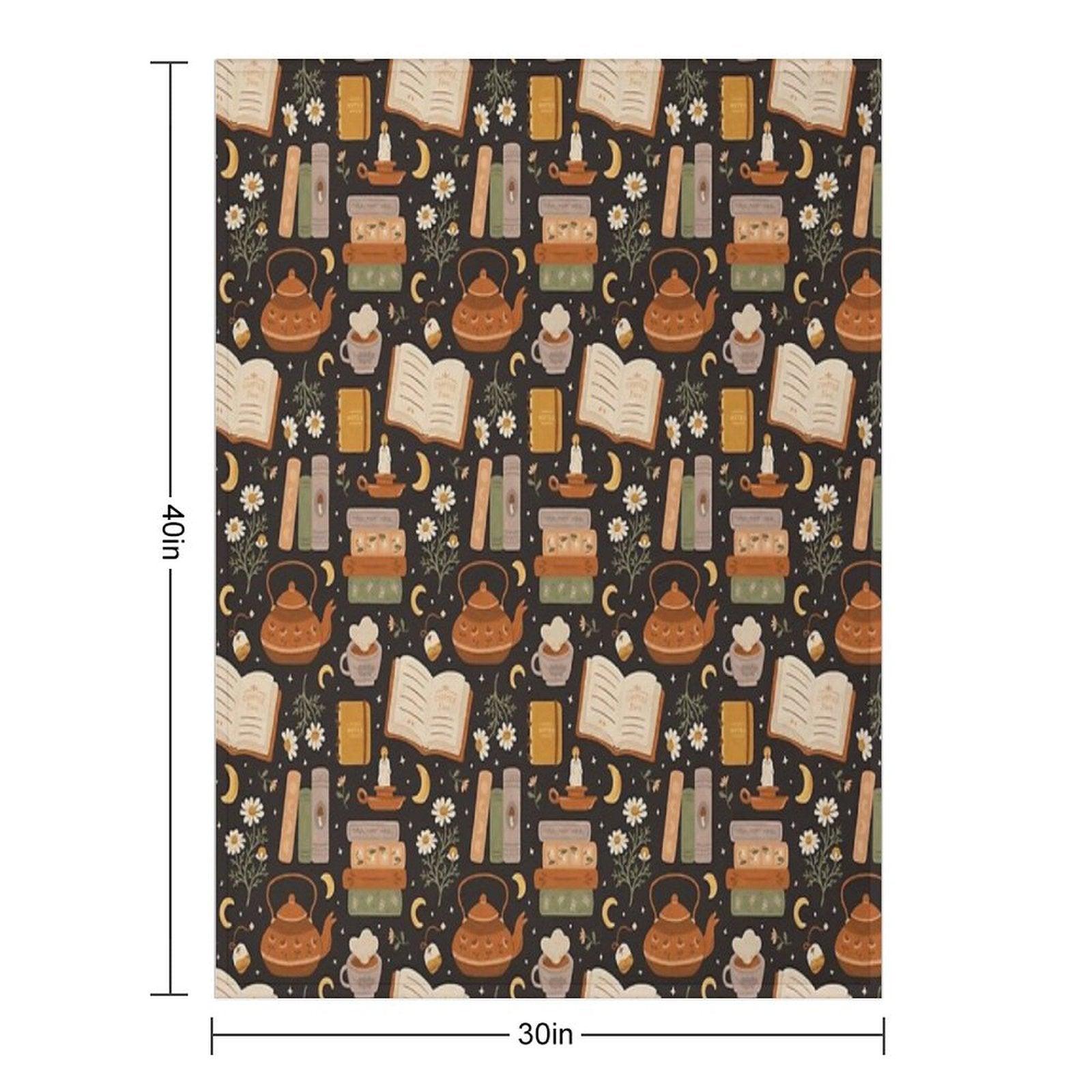 Sweet Bookish Dreams Throw Blanket