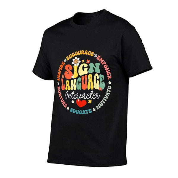 ASL Interpreter Teacher School Sign Language Interpreter T-Shirt