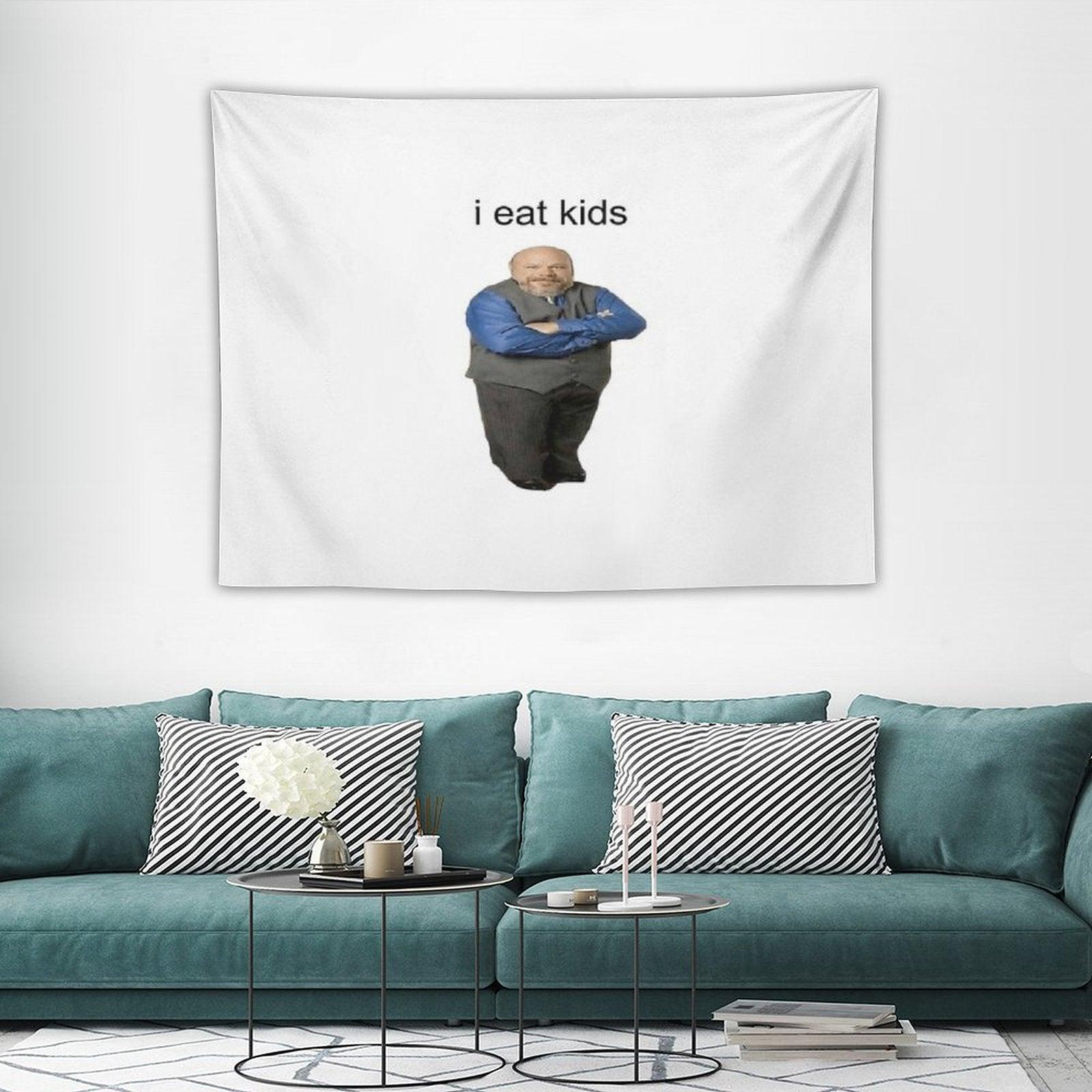 Bertram Eats Kids Tapestry